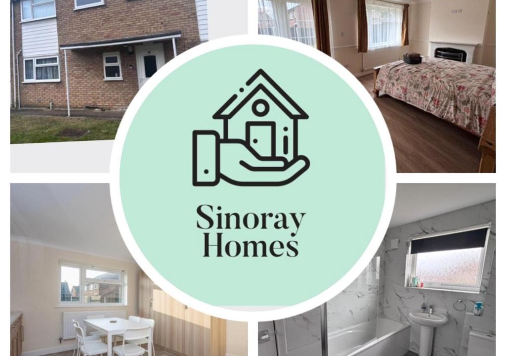 Luton Bed & Breakfast | Large Contractor Stay 6 Bedrooms with Parking