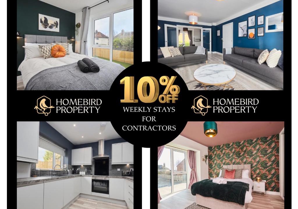 Chapeltown House | Spacious 4BDR House By Homebird Property Management Short Lets & Serviced Accommodation Leeds With Private Parking & Garden