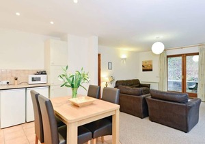Contemporary cottage style two storey lodge.
