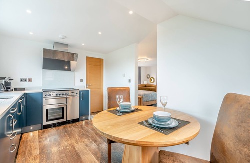 Widemouth Bay Cottage | Luxurious, 5-star, open plan, first floor apartment designed for two guests.