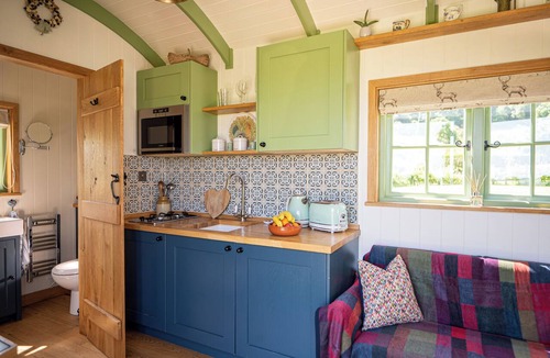 Langport Cabin | Romantic Shepherd Hut and Private Hot Tub Retreat