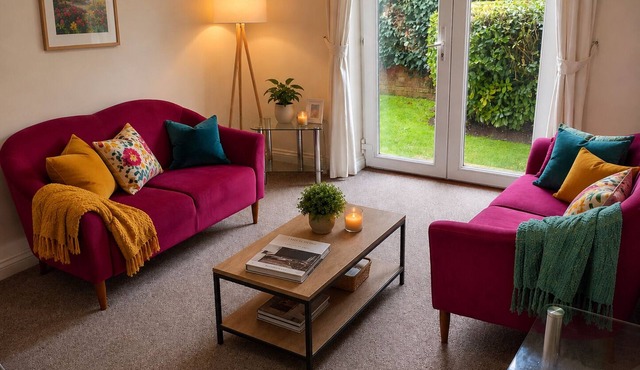 Family Friendly 2-Bed Apartment with Patio, Garden Access & Parking