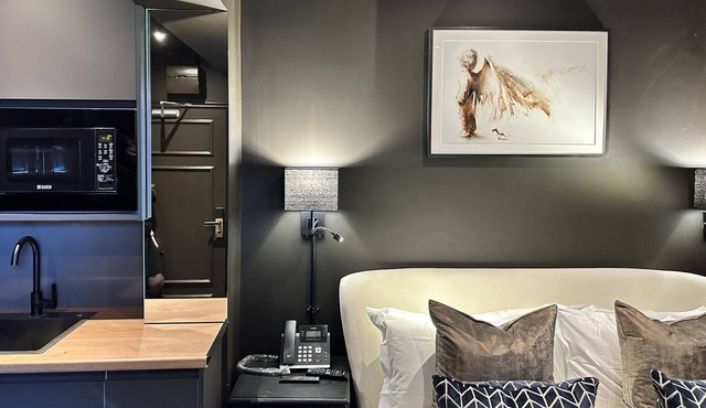 London Studio Flat, Double Bed, En-suite Bathroom & Kitchenette. in London