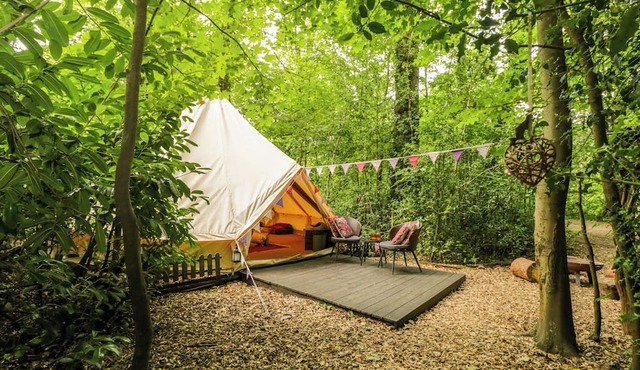 BEDOUIN BELL TENT, pet friendly, with open fire in Woolton Hill